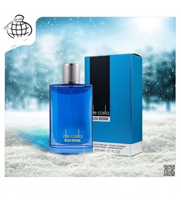 مشاهده قیمت و خرید ادکلن مردانه فراگرنس ورد دی کاستا بلو دیزایر Fragrance World De Costa Bleu Desire حجم 100 میلی