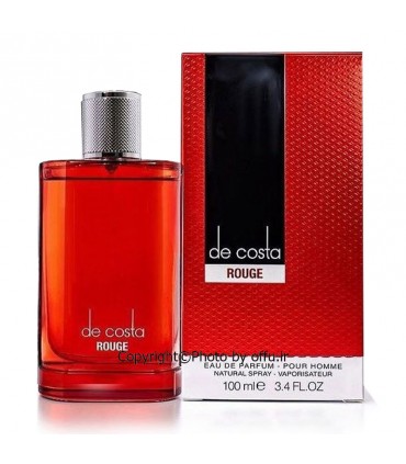 مشاهده قیمت و خرید ادکلن مردانه فراگرنس ورد دی کاستا رژ Fragrance World De Costa Rouge حجم 100 میلی